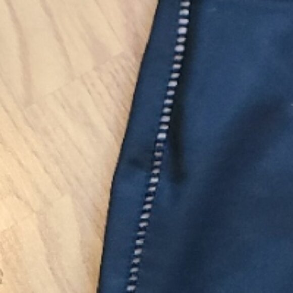 AKRIS PUNTO FRANCA PANTS SLIM ANKLE STRETCH SEAMED CROCHET TUXEDO STRIPE sz 4 - Picture 6 of 8